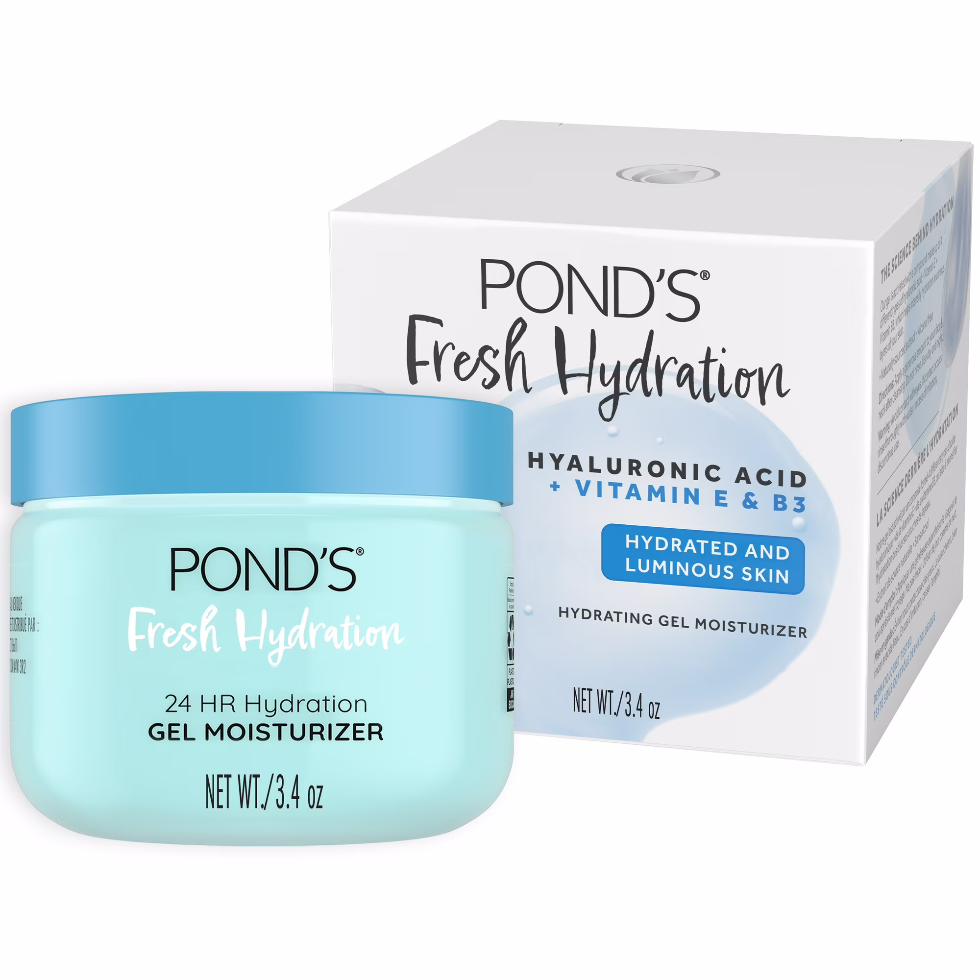 POND’S Hyaluronic Acid, Vitamin E & B3 Gel Face Moisturizer For All Skin Types